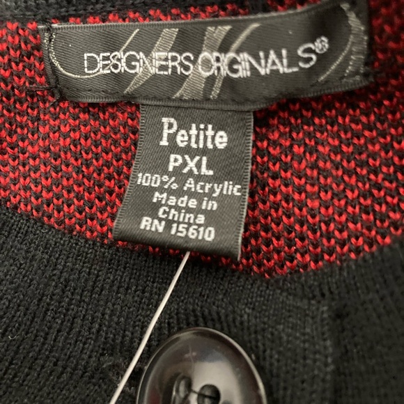 NWT Designers Originals Sweater Cardigan Size Petite XL - Picture 12 of 13
